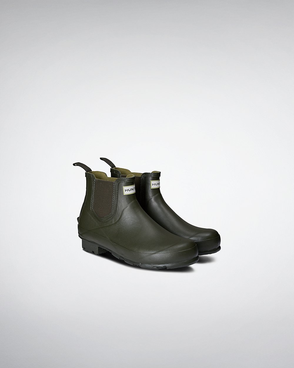 Chelsea Boots Heren - Hunter Norris Field - Donker Olijfgroen - 82HQIBYUN